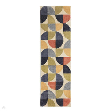 Newport Abstract Multicolour Runner-Melrose-Rug Love - The Most Loved Rug Store